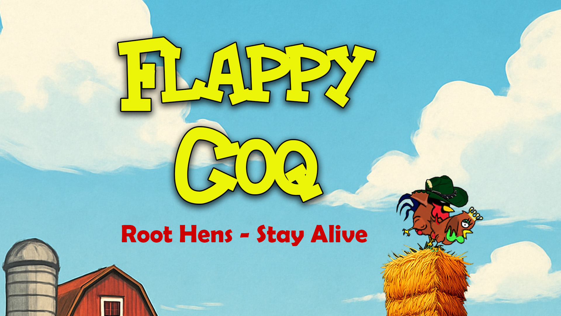 Key art showing the world of Flappy Coq